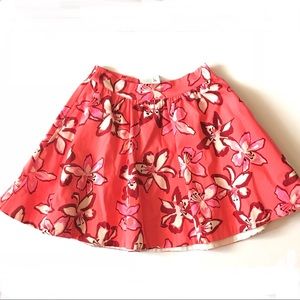 Kate Spade Tiger Lily Floral Print Circle Skirt